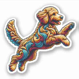 Adesivo Labradoodle Vinyl Dog Sticker