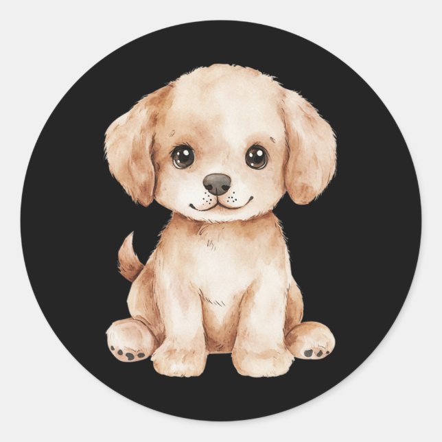 Adesivo Labrador Cachorro Pai Mãe Cachorro Retriever (Frente)