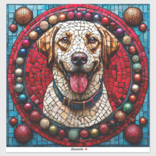 Adesivo labrador de Natal