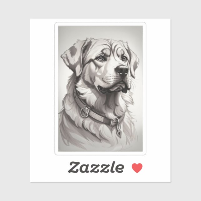 Adesivo Labrador Dog (Folha)