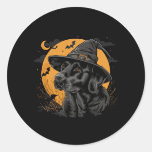 Adesivo Labrador Halloween Engraçado Cachorro Preto Lab Mo