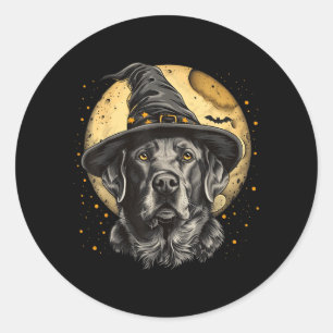 Adesivo Labrador Halloween Engraçado Cachorro Preto Lab Mo