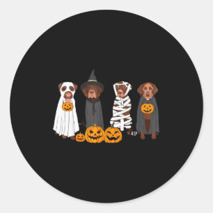 Adesivo Labrador Marrom de Halloween Fantasma Soky Chocola