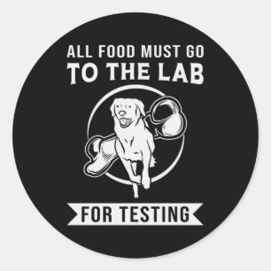 Adesivo Labrador, O Laboratório De Testes De Cão De Retr