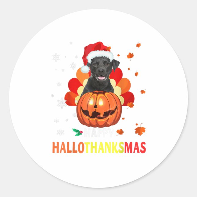 Adesivo labrador recuperever Halloween-Natal (Frente)