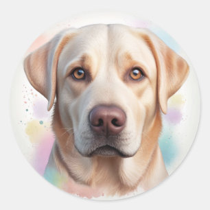 Adesivo Labrador Retriever, Arte Whimsical Mágica
