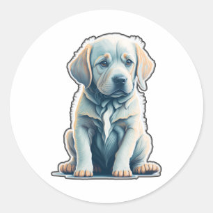 Adesivo Labrador Retriever Calm Puppy