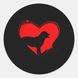 Adesivo Labrador Retriever Dog Heart Shape Namorados L