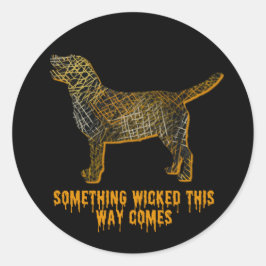 Adesivo Labrador Retriever Dog Silhoueen Diversão Hallowee