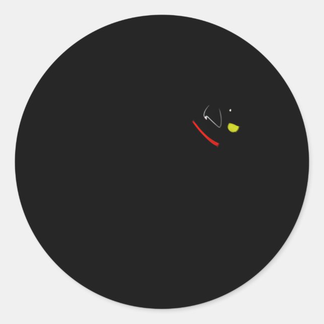 Adesivo Labrador Retriever Fetch Black Lab Play Ball (Frente)