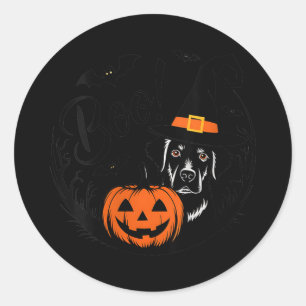 Adesivo Labrador Retriever Preto Assustador de Halloween F