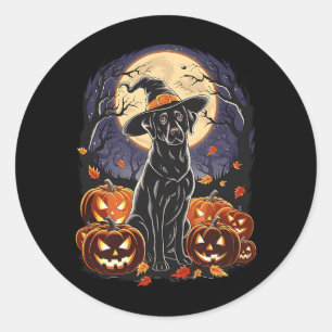 Adesivo Labrador Retriever Preto de Halloween Assustador F