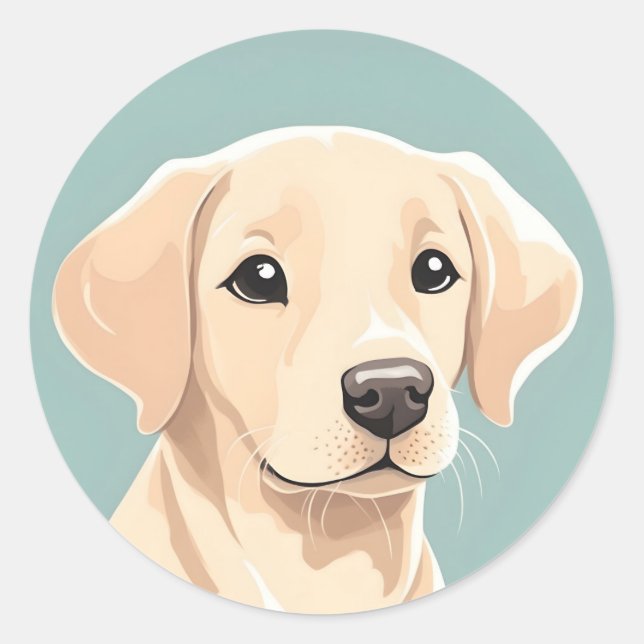 Adesivo Labrador Retriever Sticker (Frente)