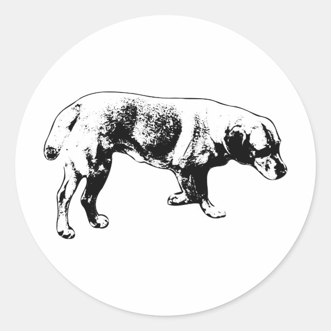 Adesivo Labrador Silhouette Sticker (Frente)
