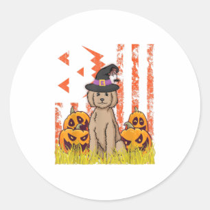 Adesivo Labradordoodle Dog Witold Dancing Pumpkins Ha