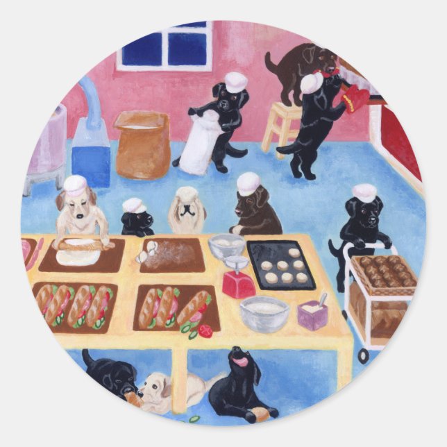 Adesivo Labradores Bakery (Frente)