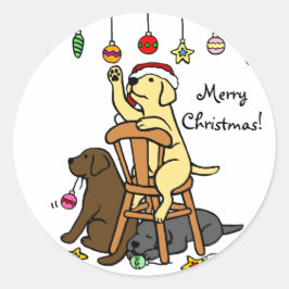 Adesivo Labradores e Cartoons de Enfeites de natal