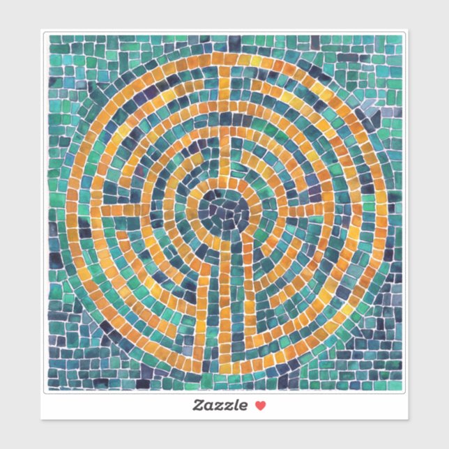 Adesivo LABYRINTH II 8x8 Vinheta (Folha)