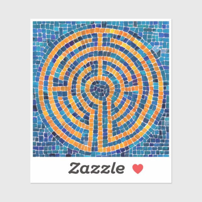 Adesivo LABYRINTH IV 3x3 Vinheta (Folha)