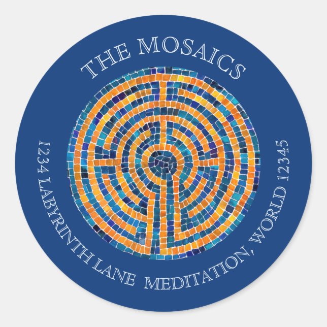 Adesivo LABYRINTH IV Selagens de envelopes de pequeno ende (Frente)