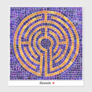 Adesivo Labyrinth Mosaic vinil Sticker 8"x8"