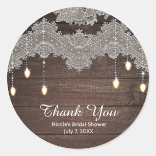 Adesivo Lace e Luzes Rustic Wood & Vintage Lace & Lights E