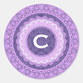 Adesivo Lace e Monograma Personalizado V16 PURPLE 4