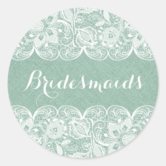 Adesivo Lace Floral Branco da Linha Faux Verde da Casa Min (Frente)