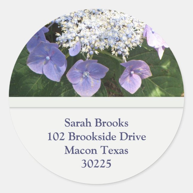 Adesivo Lacecap Hydrangea Address Stickers (Frente)