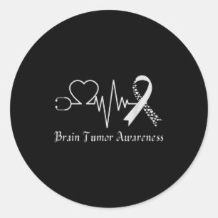 Adesivo laço de conscientização de tumor cerebral em maio 