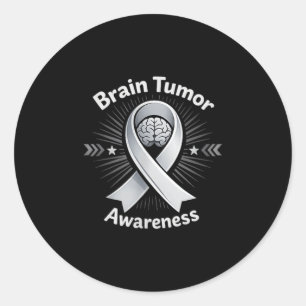Adesivo Laço de conscientização do tumor cerebral em maio 