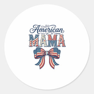 Adesivo Laço Patriótico Americano Mamãe Vintage Camisa 4 d