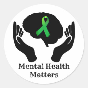 Adesivo Laço Verde e Conscientização da Saúde Mental