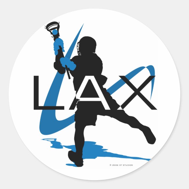 Adesivo Lacrosse Boys LAX Blue (Frente)
