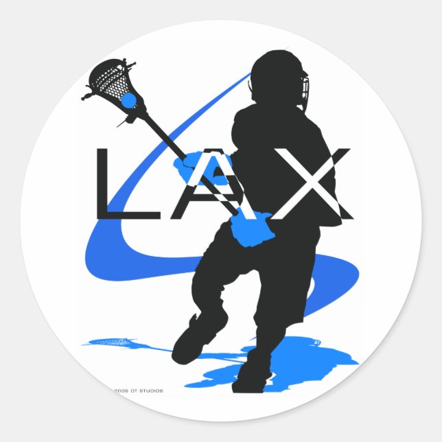 Adesivo Lacrosse Boys LAX Blue (Frente)