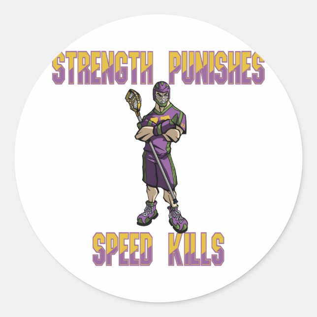 Adesivo Lacrosse Defense SP Purple Sticker (Frente)