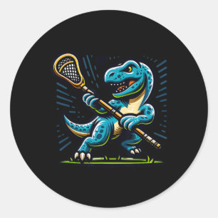 Adesivo Lacrosse Dinossauro Esportes Modernos Retro Divert