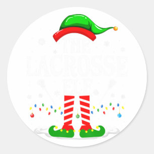 Adesivo Lacrosse Elf Funny Matching Xmas Lacrosse Chri