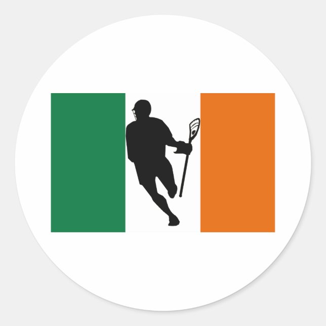 Adesivo Lacrosse Flag IRock Ireland Sticker (Frente)