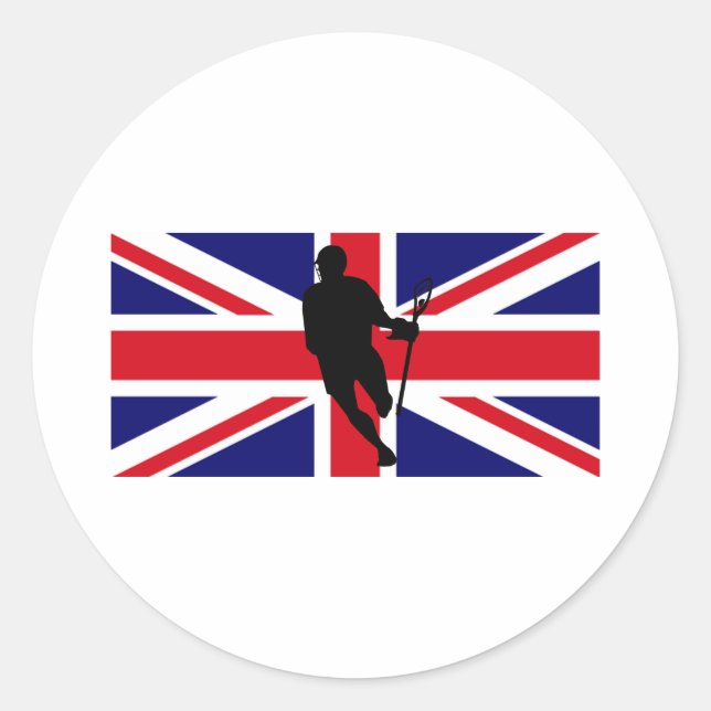 Adesivo Lacrosse Flag IRock UK Sticker (Frente)