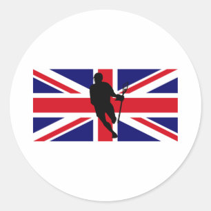 Adesivo Lacrosse Flag IRock UK Sticker