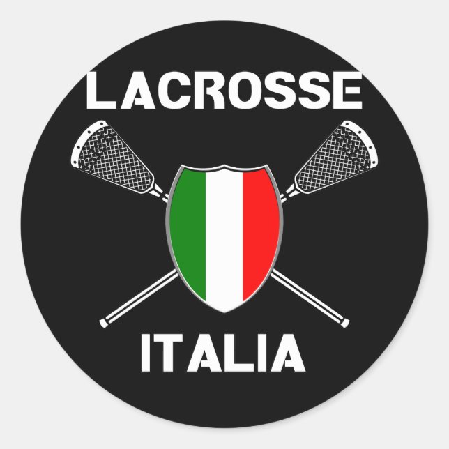 Adesivo Lacrosse Flag Italia Sticker (Frente)