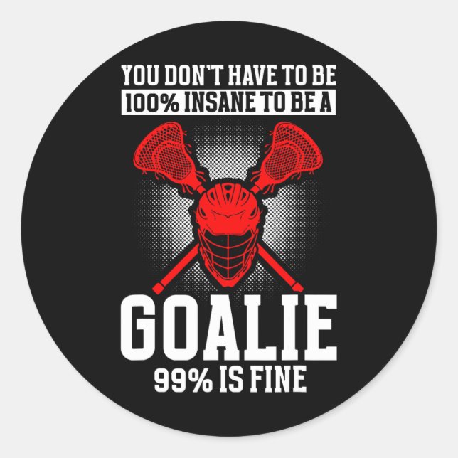 Adesivo Lacrosse Goalie Lacrosse Luvas Stick Lax Goalie 1 (Frente)