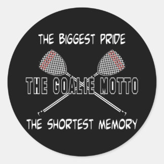 Adesivo Lacrosse Goalie Motto Sticker