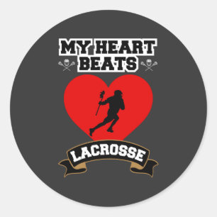 Adesivo Lacrosse Heart Player Masculino Paixão