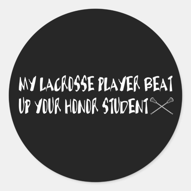 Adesivo Lacrosse Humor Honor Sticker (Frente)