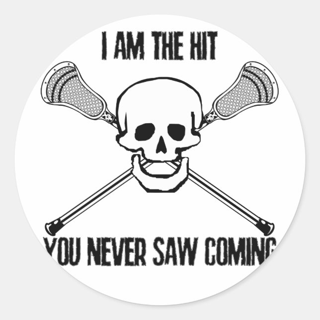 Adesivo Lacrosse I Am the Hit (Frente)