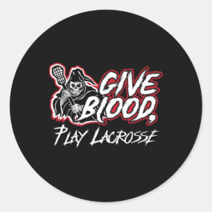 Adesivo Lacrosse: Jogue Sangue