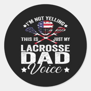 Adesivo Lacrosse Lax Eu não estou gritando apenas minha vo