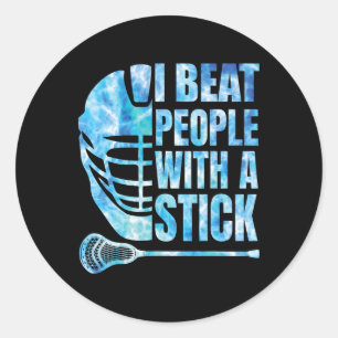 Adesivo Lacrosse Lax I Beat Pessoas Com Um Boys De Pau